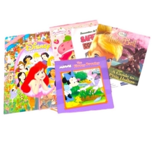Disney Other - Book Bundle Princess Look Find Strawberry Shortcake Minnie Mouse Tinker Bell